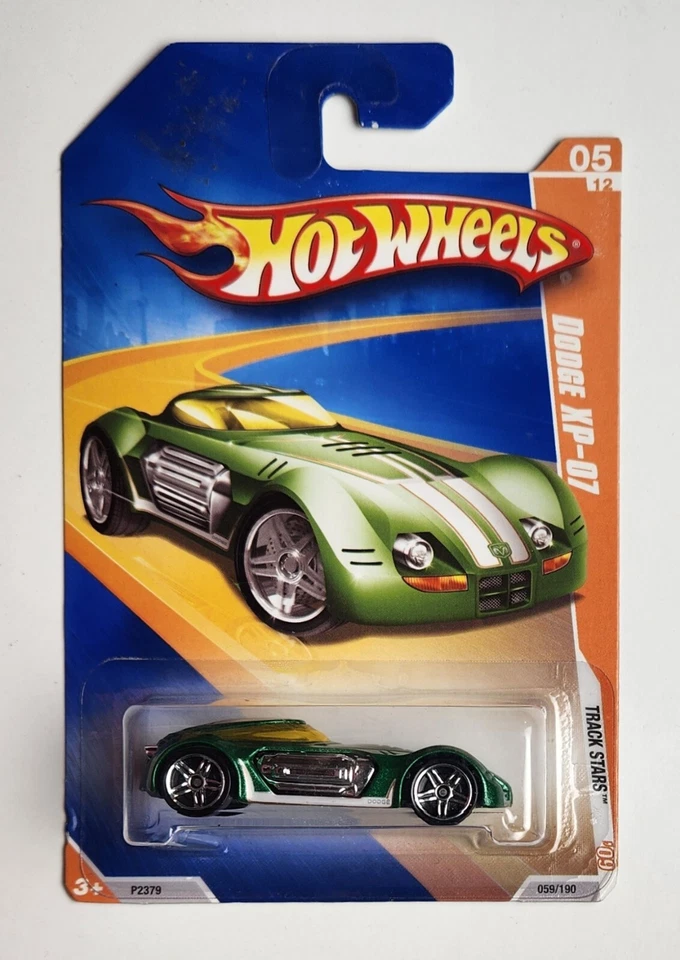 2009 Hot Wheels Dodge XP-07 #59 Track Stars 5/12 зеленый - Изображение 1 из 1