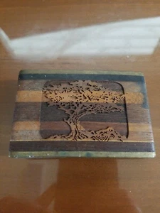 Exotenholz Intarsien Streifen Boho Sherwood Ltd California  - Bild 1 von 5