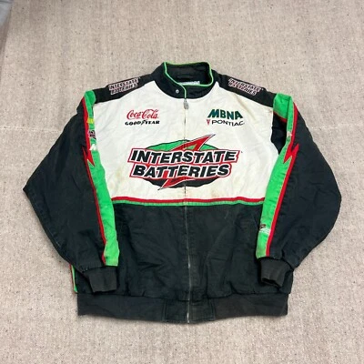 Chaqueta Nascar Bobby Labonte De Colección Para Hombre XL Negra Años 2000 Persecución Foto 1 de 4