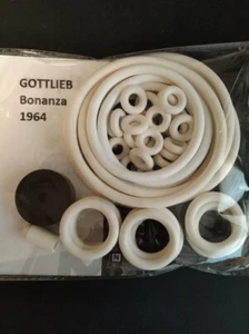 Flipper Gummibänder Set - BONANZA - 1964 - GOTTLIEB - Flipper Rubber Kit - Bild 1 von 1