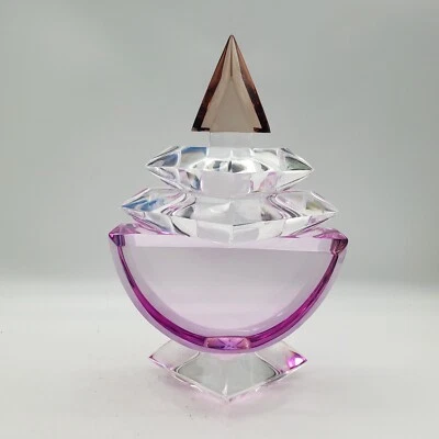 Vtg. Hivo Van Teal Signed Lucite Large Perfume Bottle Pink Sculpture Mid Century - Image 1 of 4