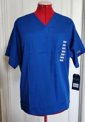 Cherokee Workwear Scrub Top. Size Med.  NWT.  Blue. - Image 1 of 4