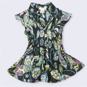 NWT Y2K Top Women’s Size M Fairy Grunge Club Rave Pleat Weird Girl Indie Sleaze - Picture 1 of 8