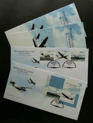 Transporte aéreo en Malasia 2007 aviación avión vehículo avión par FDC Foto 1 de 3
