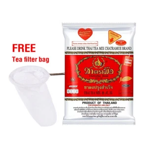 Number One Original Thai Tea Mix ChaTraMue Thai Tea - Free Tea Filter Bag 200g - Picture 1 of 3