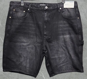 Arizona Jean Co. Baggy Fit Black Denim Shorts Men's Size 42 NWT MSRP$50 - Picture 1 of 9