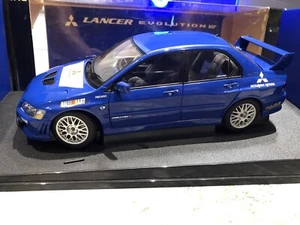 1/18 AUTOART Mitsubishi EVOLUTION EVO VII 7 BLUE STREET VERSION USED MINT RARE - Picture 1 of 10