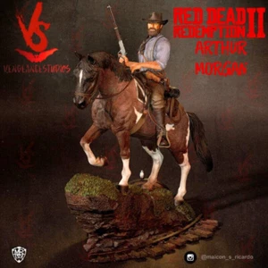 Arthur Morgan Figur - Red Dead Redemption 2 Sammelstatue, unbemalt - Bild 1 von 7