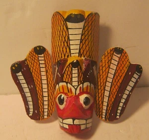 Pequeño TOTEM Artesanal y Pintado Excelente Estado!!!! - Imagen 1 de 2