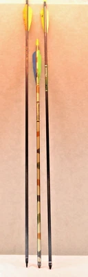 Hunting Arrows Lot of 3, 1-26" Easton camo, 1-32" Beman Hawk, 1-32"Gold Tip XL - Image 1 of 4