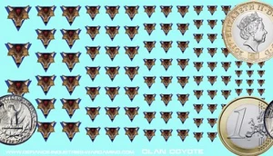 Clan Coyote - Calcomanías de tobogán acuático para Battletech - Imagen 1 de 1