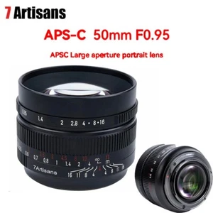 7artisans 50mm F0.95 Lens For Canon EOS EF Sony E Fujifilm X Nikon M4/3 Olympus - Picture 1 of 12