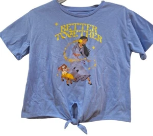 Disney WISH Movie Knot Front Purple Graphic T-Shirt Girls' 14/16 NWOT - Picture 1 of 3