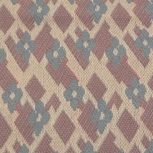 VTG Purple Lavender Blue Knit Polyester Apparel Fabric 55” x 60” Diamond - Picture 1 of 6