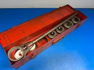 Presto Minor 151-1 BSP set di matrici filettatrici per tubi a cricchetto e supporto per matrici e 4 TESTE - Foto 1 di 11