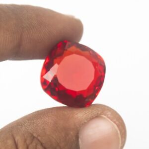 18.0 Ct Certified Natural Beautiful Cushion Cut Red Topaz Loose Gemstones V-616