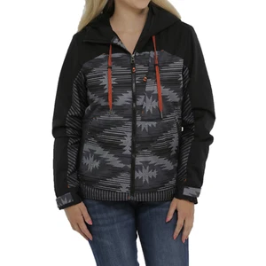 Cinch® Ladies Black Aztec Print Ski Jacket MAJ9846001 - Picture 1 of 14