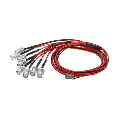 Luz LED para coche de radiocontrol Traxxas Tamiya HSP HPI RC para Axial SCX10 D90 1:8 1:10 8 PIEZAS Foto 1 de 4