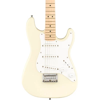 Squier Mini Stratocaster Maple Fingerboard Limited Edition  Guitar Olympic White - Image 1 of 4