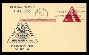 UX44 2c FIPEX POSTAL CARD FDC - COLL. CLUB of SEATTLE - Picture 1 of 2
