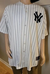 Vtg Majestic Cooperstown Collection New York Yankees Pinstripe Sz 3XL Made USA - Picture 1 of 12