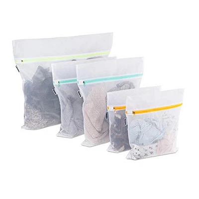  Сетчатый мешок для стирки белья для деликатесов, мешок для стирки для 1 большого 2 среднего 2 маленького - Изображение 1 из 4