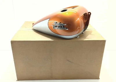 Nuevo tanque de gasolina Harley Dyna FXDC FXDF FLD ámbar whisky 61018-14DTQ fabricante de equipos originales Foto 1 de 4
