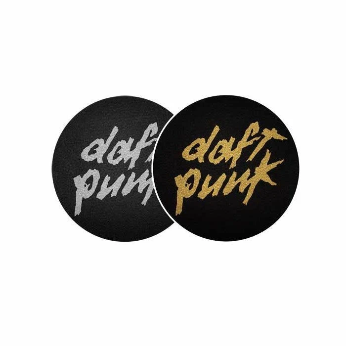 Slipmat Factory Daft Punk 12" Vinyl Record Slipmats (pair, silver/gold) - Image 1 of 1