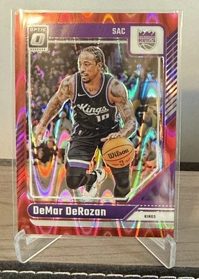 2024–25 Donruss Optic DeMar DeRozan красная сейсмическая призма 110/149 Kings - Изображение 1 из 2