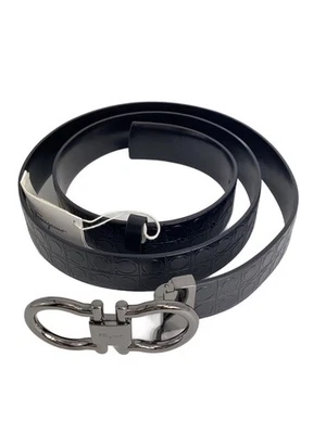 Cinturón de cuero para hombre Salvatore Ferragamo GRIS Foto 1 de 4