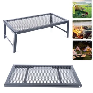 Faltbarer Camping Grill Feuerstelle Rost Lagerfeuer Kochen Tragbar Ständer Ausrüstung - Bild 1 von 19