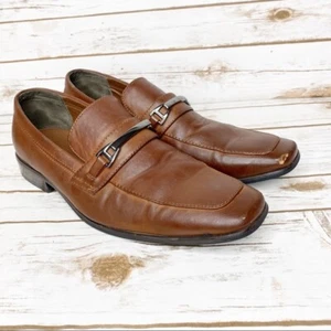 Men's Perry Ellis Portfolio Stewart Slip On Loafers Stewart Buckle Dress Shoes 9 - Picture 1 of 9