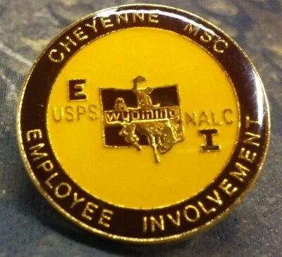 NALC USPS Cheyenne WY MSC Pin Insignia Participación del Empleado Foto 1 de 3