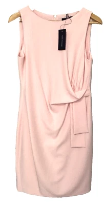 Vestido Tommy Hilfiger Talla 6 Para Mujer Sin Mangas Cuello Barco Cortina Lateral Nuevo con Etiquetas Foto 1 de 4