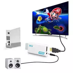Wii to HDMI Adapter - Full HD 1080P Converter, 3.5mm Audio for HDTV & Monitors - Picture 1 of 9