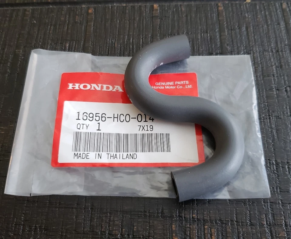 Honda Gas Tank Fuel Line Hose Tube "S" Shape OEM TRX 250X, 300EX, 300X, 400EX - Image 1 of 1