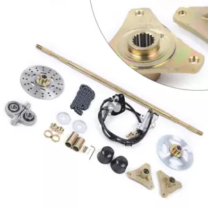 Kit Assali Posteriori Assale Live Hub + Gruppo Freno + Catena T8F per Mini Bici ATV Go kart - Foto 1 di 9