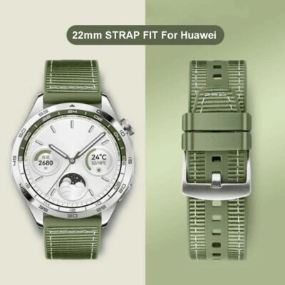 22mm Nylon Silicone Watch Band For Huawei Watch Strap GT 5 46mm 4 Pro GT 3 2 Pro