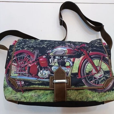 PAUL SMITH MESSENGER BAG -Multicoloured TRIUMPH BIKE Design - SUPERB CONDITION - Image 1 of 4