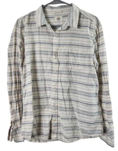 Marine Layer Mens L Button Up Shirt Striped Long Sleeve Pocket 100% Cotton - Picture 1 of 4