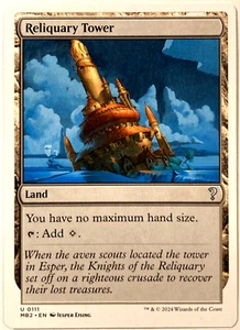 MTG Reliquary Tower (White Border) Mystery Booster 2 0111 NM - Picture 1 of 6