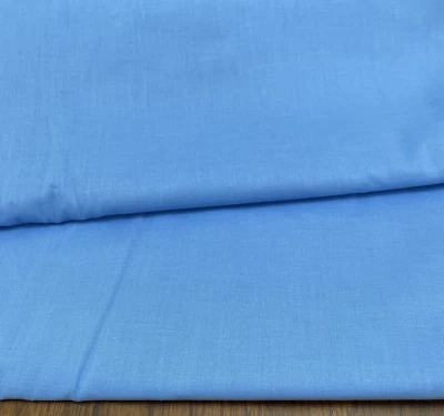 Cotton Broad Cloth Light Blue 6 1/2 Yards x 42 Inches Solid Quilters - Image 1 of 3