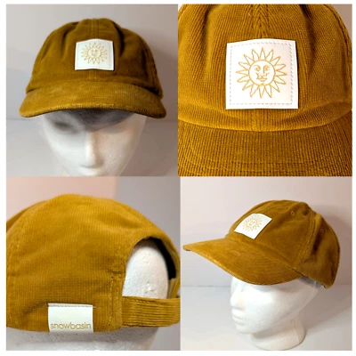 De colección Snowbasin Estación de Esquí Pana Sombrero Gorra Snowboard Utah Logo Correa Foto 1 de 4