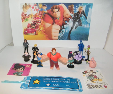Wreck-It Ralph Movie Deluxe Figure Toy Set of 13 with 10 Figures and More! Cover