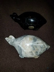 Schwerer Onyx Tellez Tecali, Puebla Mex 2er Set Briefbeschwerer.  - Bild 1 von 8