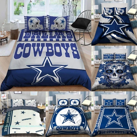 Dallas Cowboys Bedding Sets 3Pcs Comforter Covers Soft Pillowcases Quilt Covers Cover