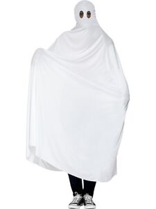 FANCY DRESS COSTUME # ADULT HALLOWEEN WHITE GHOULISH GHOST ONE SIZE