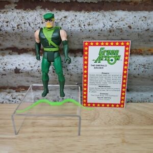 CLEAN ULTRA-RARE Original 1985 Kenner Super Powers Green Arrow File Card