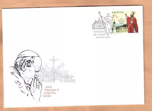 FDC Lithuania 2011 THE PILIGRIM ROAD OF JOHN PAUL II - Picture 1 of 1