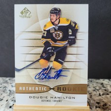 2013-14 SP Game Used Edition Gold Dougie Hamilton #136 Rookie Auto